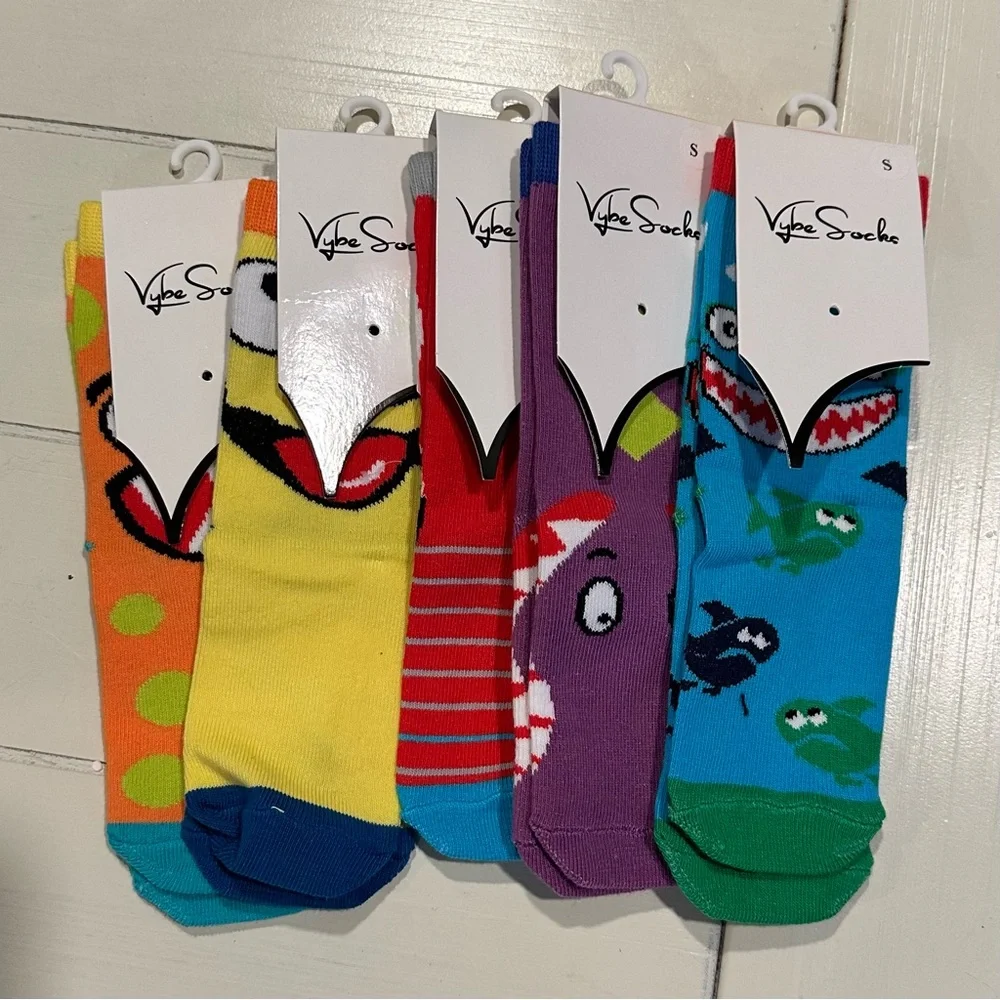 5 pairs of Crazy socks for toddlers, Silly Socks.
